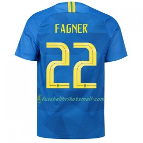 Günstige Fußballtrikots Brasilien Fagner 22 WM 2018 Auswärts-trikot kaufen
